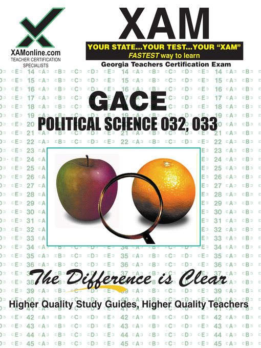 Title details for GACE Political Science 032, 033 by Sharon Wynne - Available